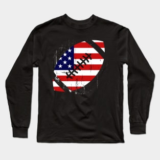 Usa America Flag Rugby 4Th Of July Long Sleeve T-Shirt